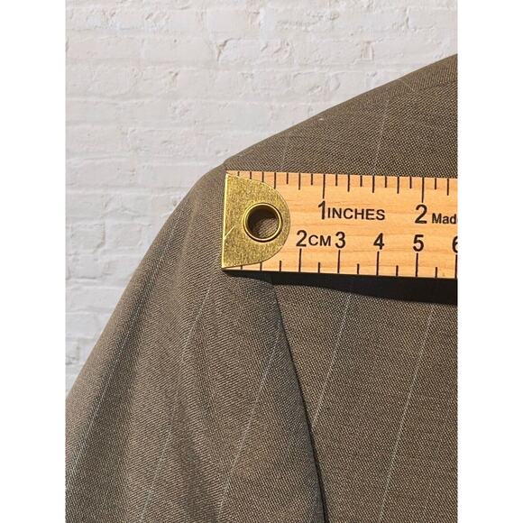 Kilburne and Finch 48R Gray Blue Pinstripe Blazer Casual Sport Coat Jacket - Picture 9 of 15